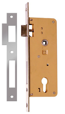 Buy Security Commercial Door Mortise Lock Deadlatch CP Finish Smart Mortise Cylinder online manufacture