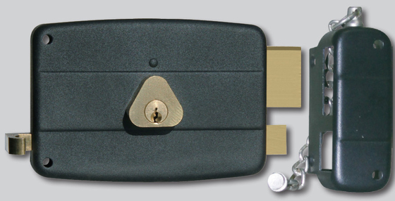 Buy 35mm - 50mm Door  Vertical Rim Lock With Strike Plate Included Brass Or Steel Dead Bolt Material online manufacture