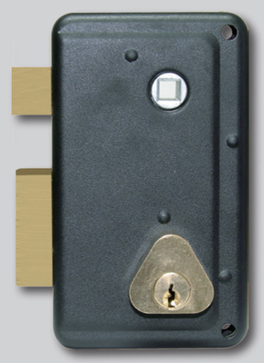Buy Surface Mount Iron Rim Door Lock with OEM Finish Installation Surface Mounted online manufacture