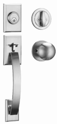 Buy Schlage Keyway Entrance Handle Lock 5 Pin Brass Cylinder Front Door Lockset With Brass Keys online manufacture