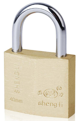 Buy High Security Padlock Brass ( Silver ) Painted Rhombic Type Padlock Pin Tumbler Lock for Enhanced Security online manufacture