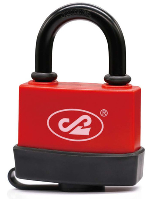 Buy High Security Padlock Curved Shape Plastic Waterproof Cover Steel Padlock (Soft Bottom Cover Style) online manufacture