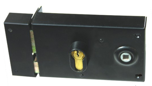 Mortise Door Lock SN Finish Mortise Door Household Lock with Single Cylinder and Adjustable Latch