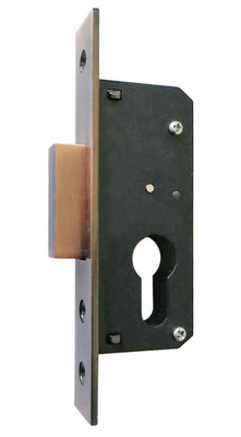 Aluminum Door Lock 35-50mm European Style Door Lock in Iron Top Security Deadlatch Backset 20-35mm