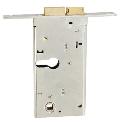 Aluminum Door Lock Solid SN Finish Surface Mounted Mortise Door Lock for Wooden Door