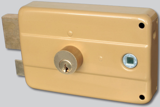 Rim Door Lock European Style Solid Brass / Steel Rim Lock with Strike Plate