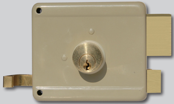 Rim Door Lock Oem Finish Security Night Latch Lock Meeting Customer Requirements with Included Strike Plate