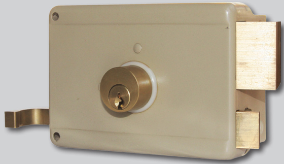 European Style Rim Door Lock with Strike Plate Included and Backset 60mm
