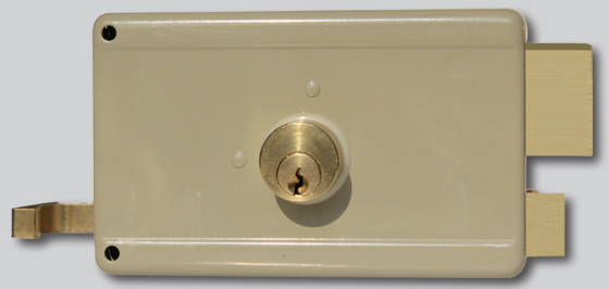 Rim Door Lock Surface Mounted Simple Installation Dead Bolt Material Brass Or Steel Installation Type