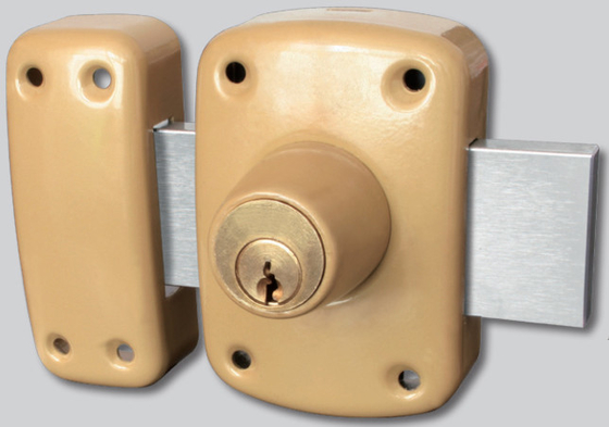 Dead Bolt Brass Rim Lock Set Standard Keyway Zamak Latch Rim Locks For Interior Doors