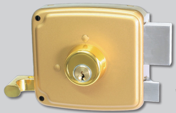 Rim Door Lock Simple Installation Door Lock with Standard Keyway Efficiency