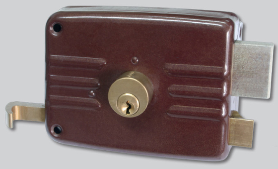 Single Cylinder Rim Door Lock with Dead Bolt Material and A - level Anti - Theft Standard Made of Brass or Steel