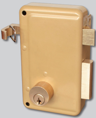 Rim Door Lock Surface Mounted Simple Installation Iron Affordable and Practical