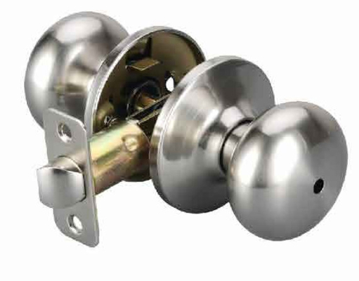 Secure Your Doors with Tubular Knob Door Lock Made of Zinc Alloy and Crystal for 1-3/8 Inch to 1-3/4 Inch Doors