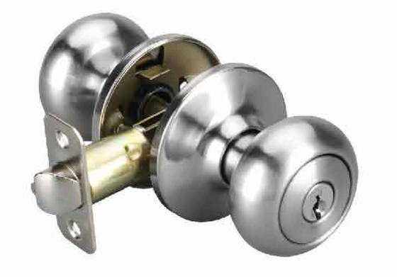 Knob Door Lock Strike Full Lip D - shape 44x57mm Square .  Security Grade ： ANSI Grade 3 Keyway Kwikset