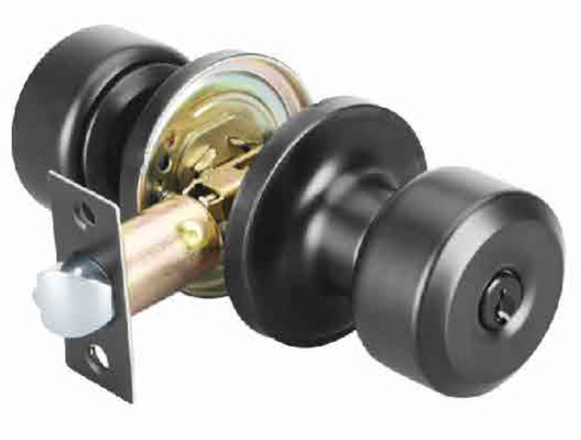 Knob Door Lock with Yale Keyway and Changeable Square Corner 1
