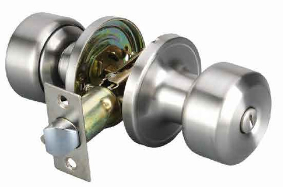 Knob Door Lock Square Privacy Door Lock with Adjustable Backset 2-3/8