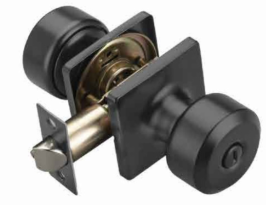 Knob Door Lock Square Keyway C4 Door Lock Compatible with 1-3/8 Inch to 1-3/4 Inch Thick Commercial Doors