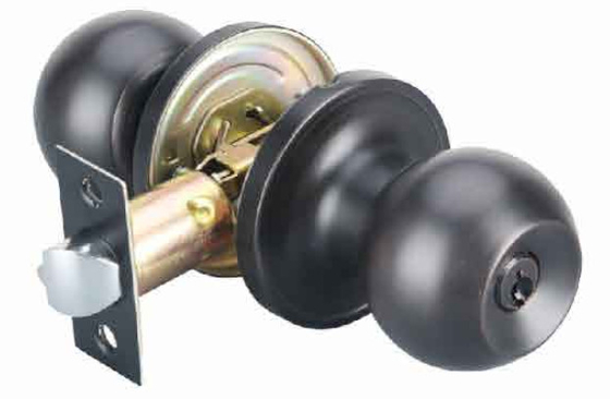 A Anti - Theft Standard Knob Door Lock with Adjustable Backset 2-3/8