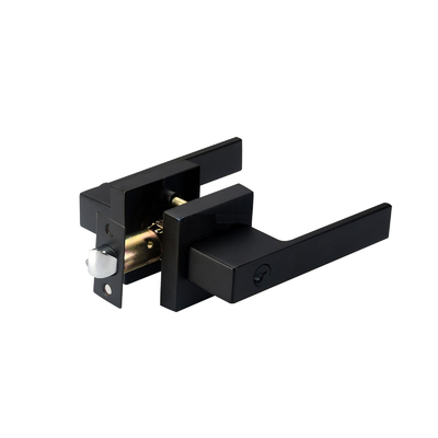 Tubular Lever Lock Kwikset Keyway Square Drive Spindle with Adjustable Backset 2-3/8