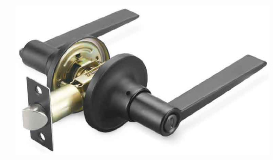 Tubular Lever Lock with Full Lip D-shape Strike 44x57mm Square and C4 Keyway
