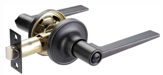 Tubular Lever Lock Changeable Square Corner 25x57mm Faceplate ORB Finish