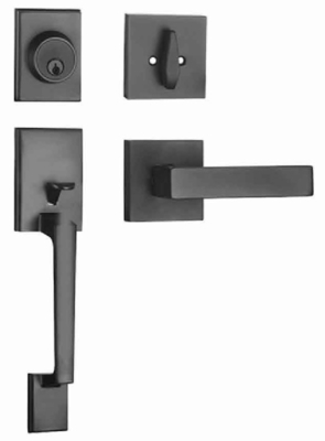 Single Cylinder Deadbolt Entrance Handle Lock C4 Keyway Single Handle Entry Door Handleset