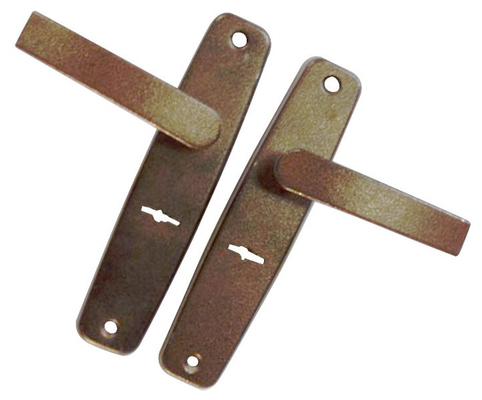 Metal Door Lock Handle for Indoor Made of Material Surface Mounted