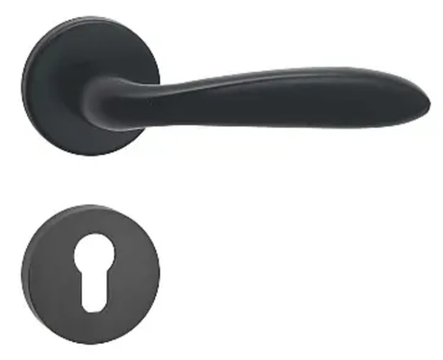 Indoor Toilet Door Lock Handle Made Of Aluminum Alloy Door Thickness 35-60mm Sleek Modern Design